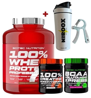 Scitec Nutrition 100% Whey Protein 2350g +BCAA Xpress 300g+Creatine 300 g +Bonus - Bild 1 von 3