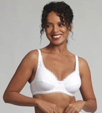 Soutien-gorge Playtex Seyance 90C Blanc - Satin Brodé, Grand Maintien, Neuf Avec étiquettes