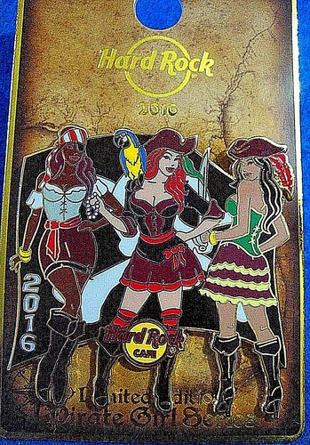 ONLINE SEXY VERWEGENE PIRATENMÄDCHEN ARA PIRATENVOGEL 2016 Hard Rock Cafe PIN