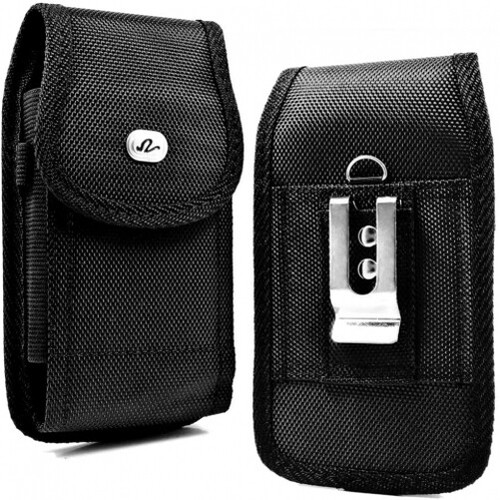 Case Belt Clip Rugged Holster Canvas Cover Pouch Carry for Smartphones - Picture 2 of 5