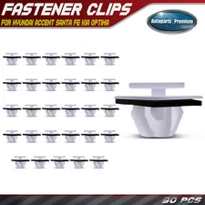 30x Nylon Body Side Moulding Clip with Sealer Fastener Retainer for Hyundai Kia