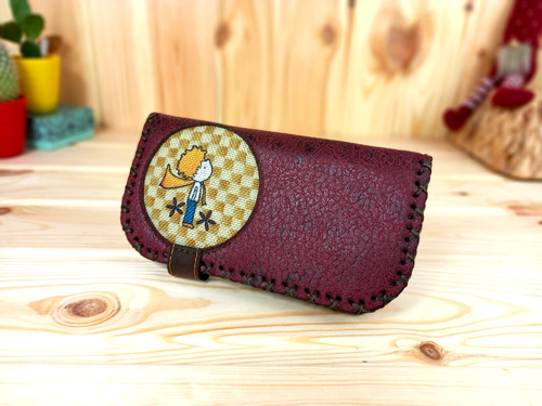 Frauen Geldbörse | handgefertigte 100% Vegan Boho Brieftasche Der kleine Prinz - Bild 2 von 8