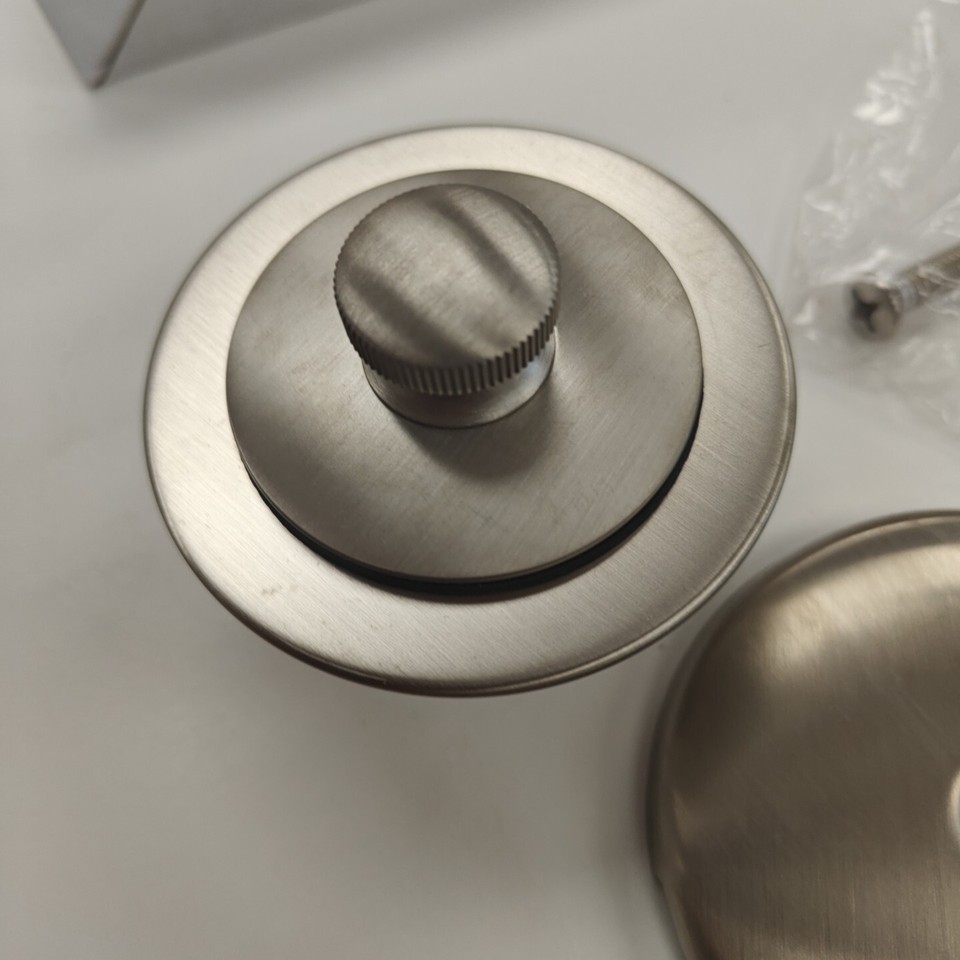 Moen T90331BN 11/2 Inch Push N Lock Drain Trim Kit Brushed Nickel