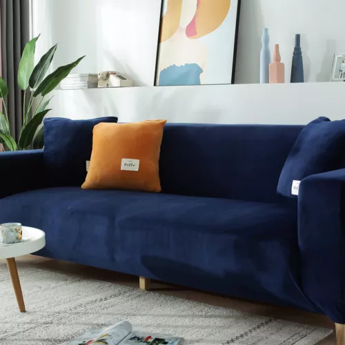 1/2/3/4 Sitzer Samt Sofa Bezug L-Form Stretch Sofa Schutz für Wohnzimmer - Bild 49 von 57
