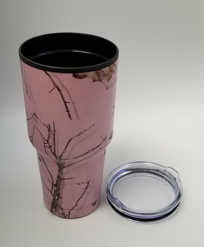 Mossy Oak Pink Camo Outdoors Camping Tall Travel Coffee Mug 30oz - Picture 11 of 12