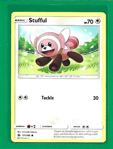 Pokémon TCG Sun & Moon Stufful #111/149 Regular Common - 第 1/2 張圖片
