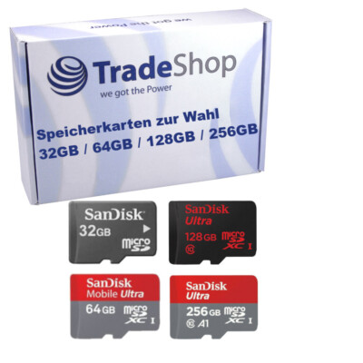 32GB-256GB Sandisk Micro SD SDHC SDXC Speicherkarte für Camcorder MP3-MP4-Player