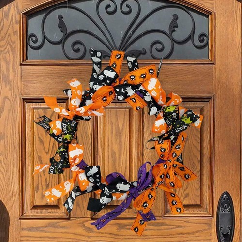 12pcs Printed Halloween Grosgrain Ribbons for DIY Sewing Crafts 1 Yard 25mm - Picture 4 of 4
