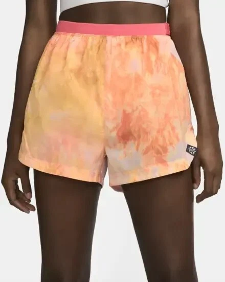Nike Repel Womens 3" Brief-Lined Trail Running Shorts DX1021-611 Coral Small