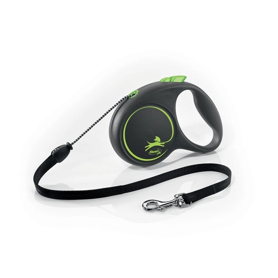 Flexi Noir Design M Cordon 5m Vert Chien Laisse - Photo 1/1