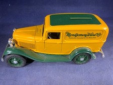 Y4-28 ERTL DIE CAST BANK -1932 FORD DELIVERY VAN - MONTGOMERY WARD CO. - NO BOX