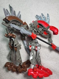 Lego Bionicle PANRAHK 8587 AND 8592 Rahkshi Figure with Kraata READ