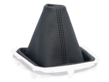 FÜR DACIA SANDERO 3 2020-2024 SCHALTMANSCHETTE SCHALTSACK LEDER NAHT SCHWARZ