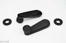 2x Fensterkurbel schwarz für VW Golf 1 Cabrio T3 Bus Bulli Polo Golf 2 Jetta 