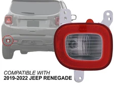 For Back Up Lamp 2019 - 2022 Jeep Renegade with Bulb Driver Left Side 68439900AA