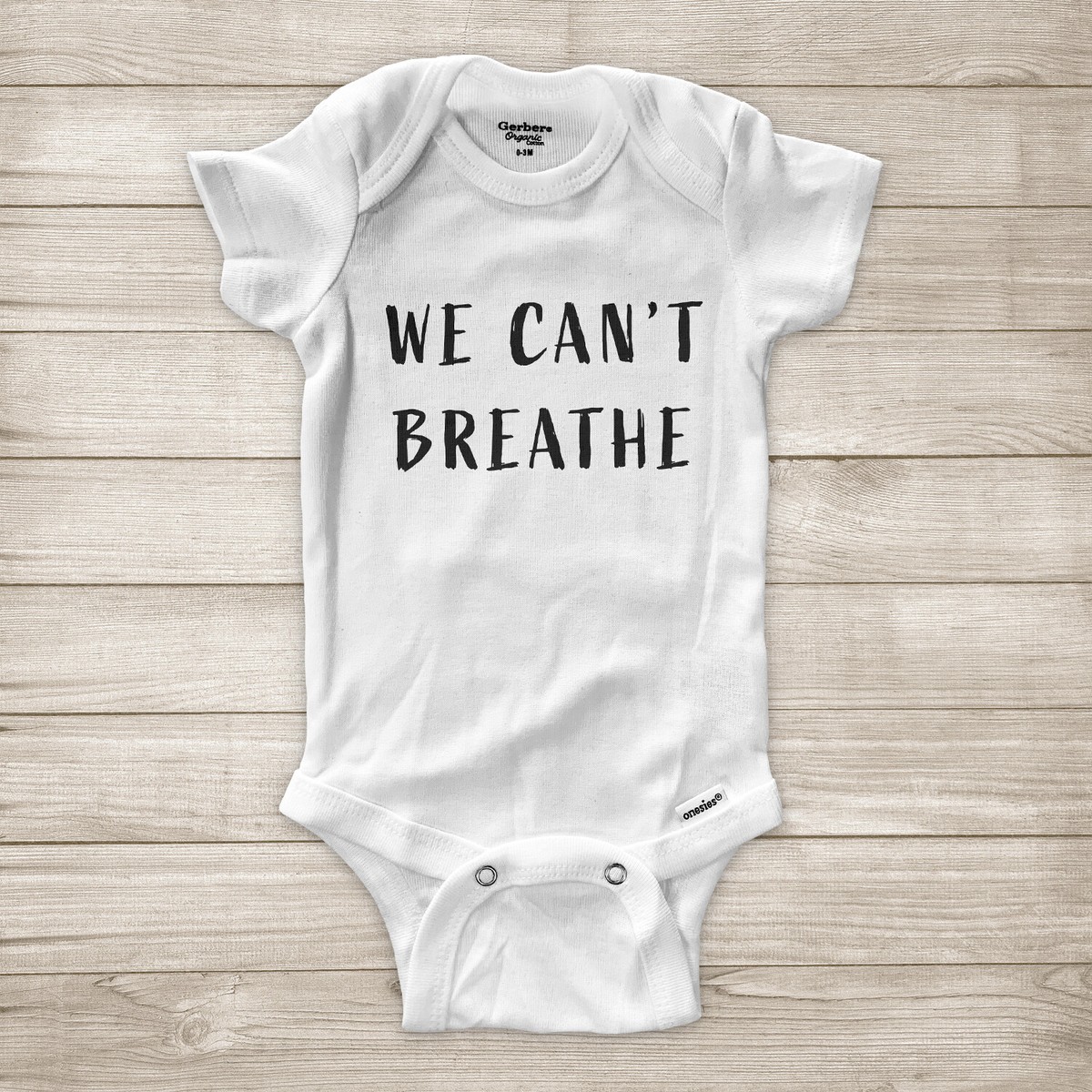 We Can't Breathe BLM Justice Black Lives Matter Baby Bodysuit Infant  One-Piece