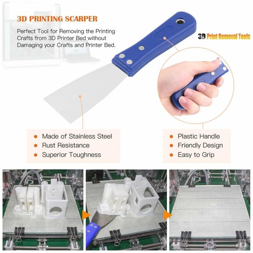 34PCS 3D Printer Accessories Tool Kit Clean Needles Tweezers Pliers Remove Tool - 第 6/6 張圖片