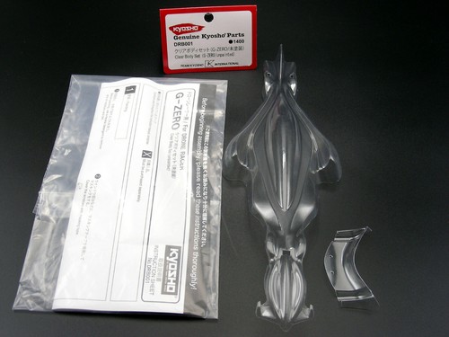 BRAND NEW Kyosho DRB001 G-ZERO Drone Racer Clear Unpainted Lexan Body Set NIP OS - Picture 4 of 5