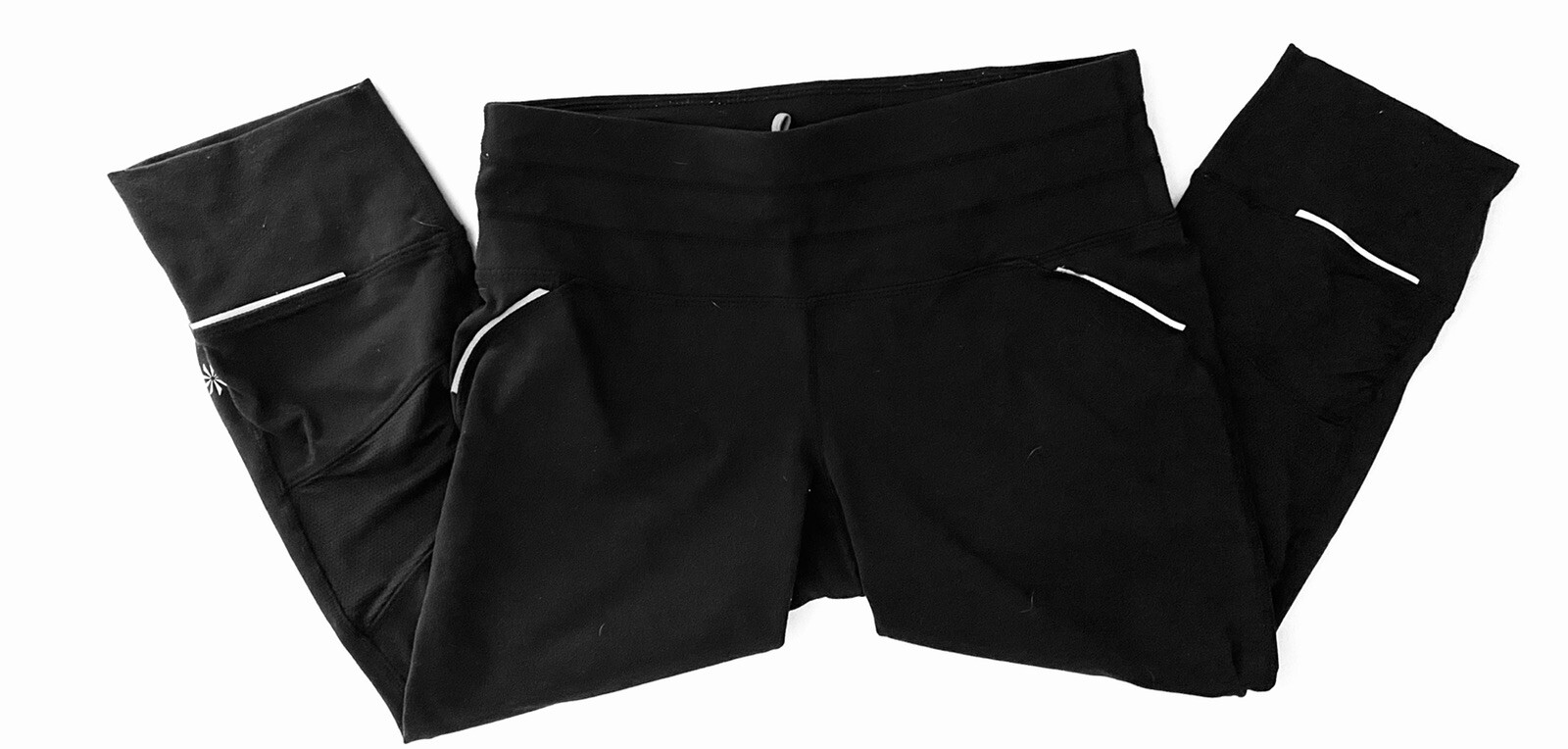 Athleta Solid Black Capri Cropped Legging Pants W… - image 3