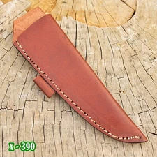 Handmade Fixed blade Leather Sheath / Holster  vertical Knife Horizontal carry