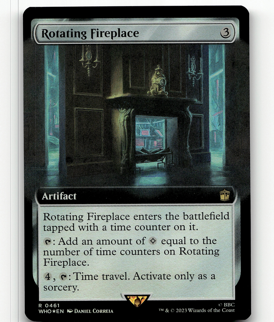 FOIL - MTG Rotating Fireplace (Extended Art) 461 - Universes