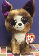 TY Beanie Boos 6" Chihuahua Dexter Plush Stuffed Animal Toy MWMTs Ty Heart Tags