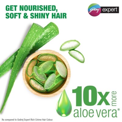 Godrej Expert Rich Creme Haarfarbe (4er Pack) - 4,00 Naturbraun