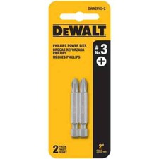 DeWALT - Phillips Power Bit - 2 inch 3 - 2 pack - DWA2PH3-2 - NEW