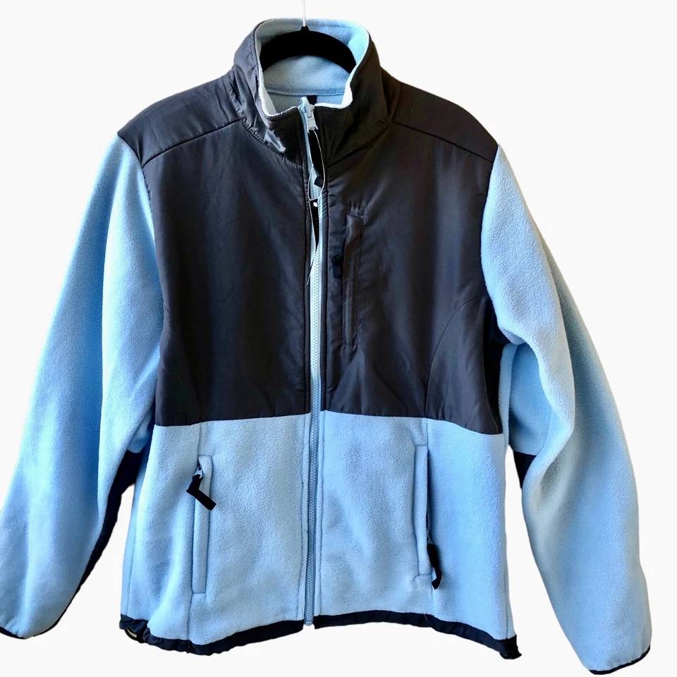 Chaqueta polar deportiva Zena bolsillos con cremallera completa cincha para mujer XL nueva Foto 2 de 4