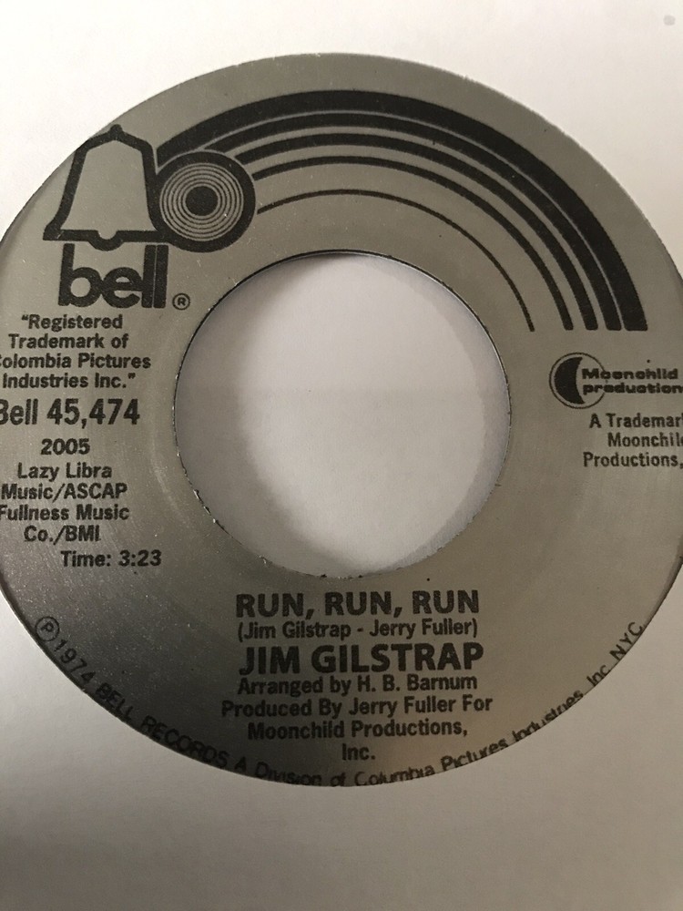 Jimmy Gilstrap - Run Run Run / When You Come Back Down - Mint
