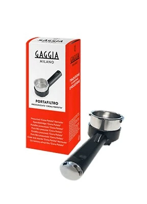 Saeco Gaggia Ersatz Siebträger Porta Filter Alu verchromt, neu!