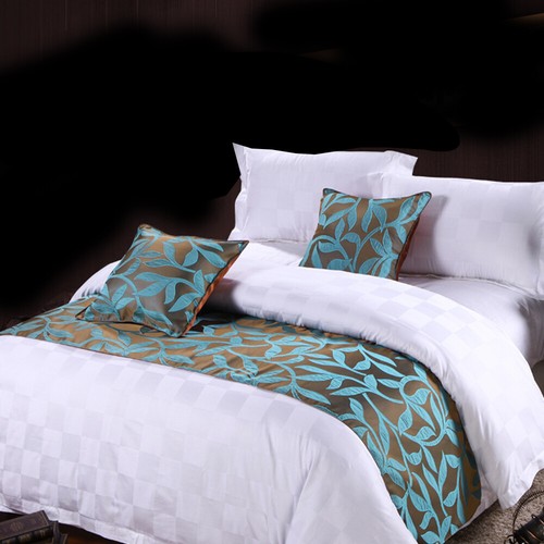 Retro Embroidery Bed Runner Bed Flag Cushion Cover Hotel Home Bedroom Floral - Picture 73 of 99