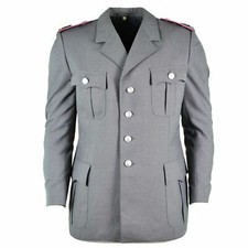 ORIGINAL BUNDESWEHR TRACHTENJACKE DDR GRAU FORMELLE UNIFORM NVA OFFIZIERE PARADE
