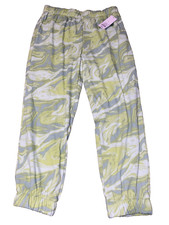 Wild Fable Sweatpants Women Size:Large Green Swirl High Rise Jogger Comfy NWT 