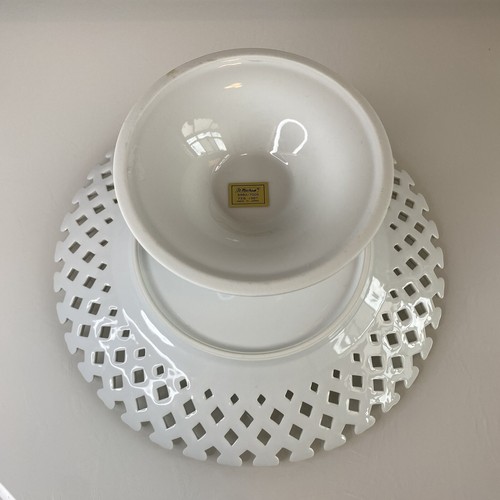 Vtg St Michael M & S Porcelain 'Sweet Fleur' Pedestal Cake Stand Boxed Japan - Picture 20 of 22