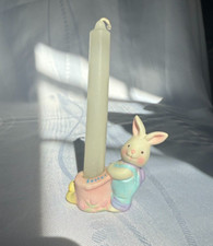 Easter Ceramic Candle Stick Holder Bunny - small