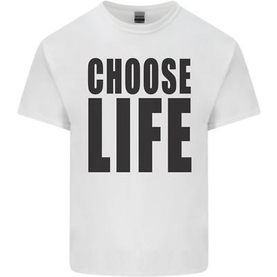 Choose Life Fancy Dress Outfit Costume Kids Maglietta Childrens