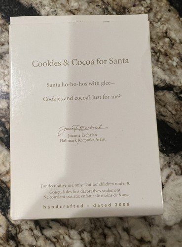 Hallmark Keepsake Christmas Ornament 2008 “Cookies And Cocoa For Santa”- M - Picture 2 of 5