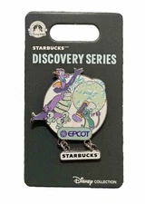 2024 Walt Disney World Starbucks Discovery Series Epcot Pin Figment Remy Frozen