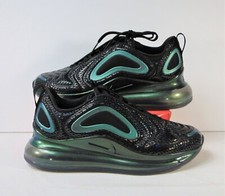Nike Air Max 720 GS Black Laser Anthracite Running Shoes Sz 5Y AQ3196 003