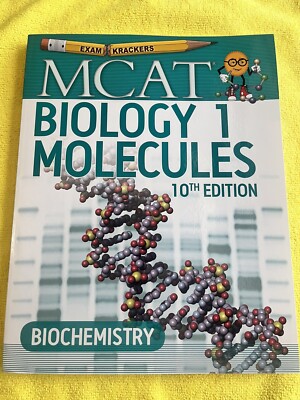 10th Edition Examkrackers MCAT Biology I : Molecules by Jonathan Orsay (2016,...
