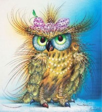 Eule Mosaik Diamond Painting Mosaik Set 30 x 40 cm 