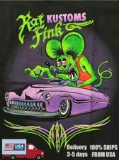 Collection Ed Roth Rat Fink Gift For Fan Black S-2345XL Men T-Shirt