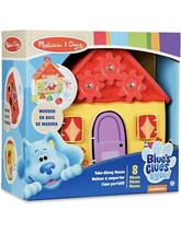 Melissa  Doug Blue's Clues  You Wooden Take-Along House Shape Sorter Activity