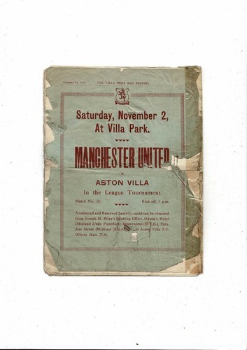 1929/30 Aston Villa v Leicester City Football Programme - Picture 3 of 3