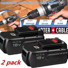 Pack 18V 4.5Ah Replacement Battery for Porter Cable 18-Volt PC18B Cordless Tools
