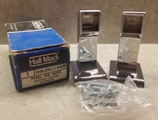 1 Pr. NOS HALL-MACK Towel Bar Posts HM694 CORONADO Chrome w/Brackets (No Bar)