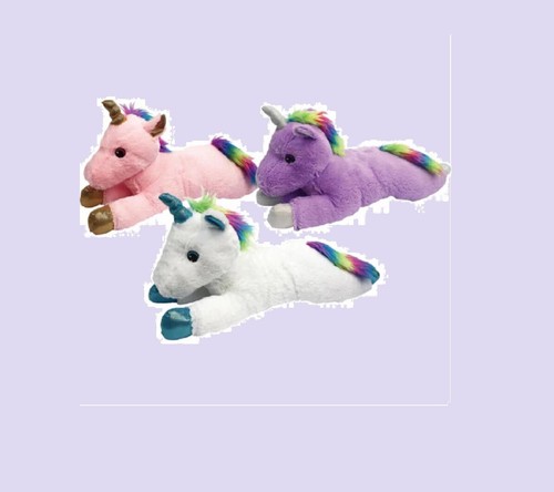24 Zoll großes Hundespielzeug Jumbo Plüsch Einhorn Quietscher Regenbogen Mähnenschwanz Metallhorn - Bild 45 von 45