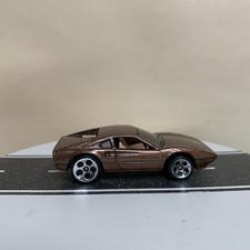 1997 Hot Wheels 816 Ferrari 308 Coupe Brown Mtflk w/Chrome 5DOT Logo 1:64 NM