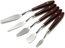 Mélange pour peinture Spatule couteau à palette Grattoir en acier inoxydable